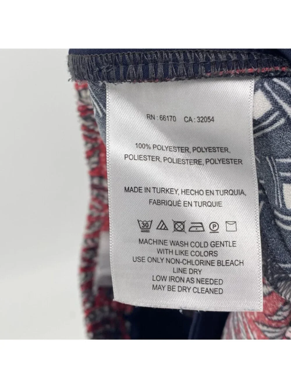 ETT:TWA Anthropologie Women's XS Pants Pull On Ankle Red Paisley Motif Boho